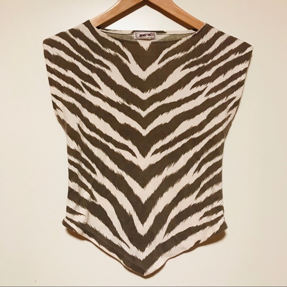 Tops - Funky VINTAGE zebra striped top